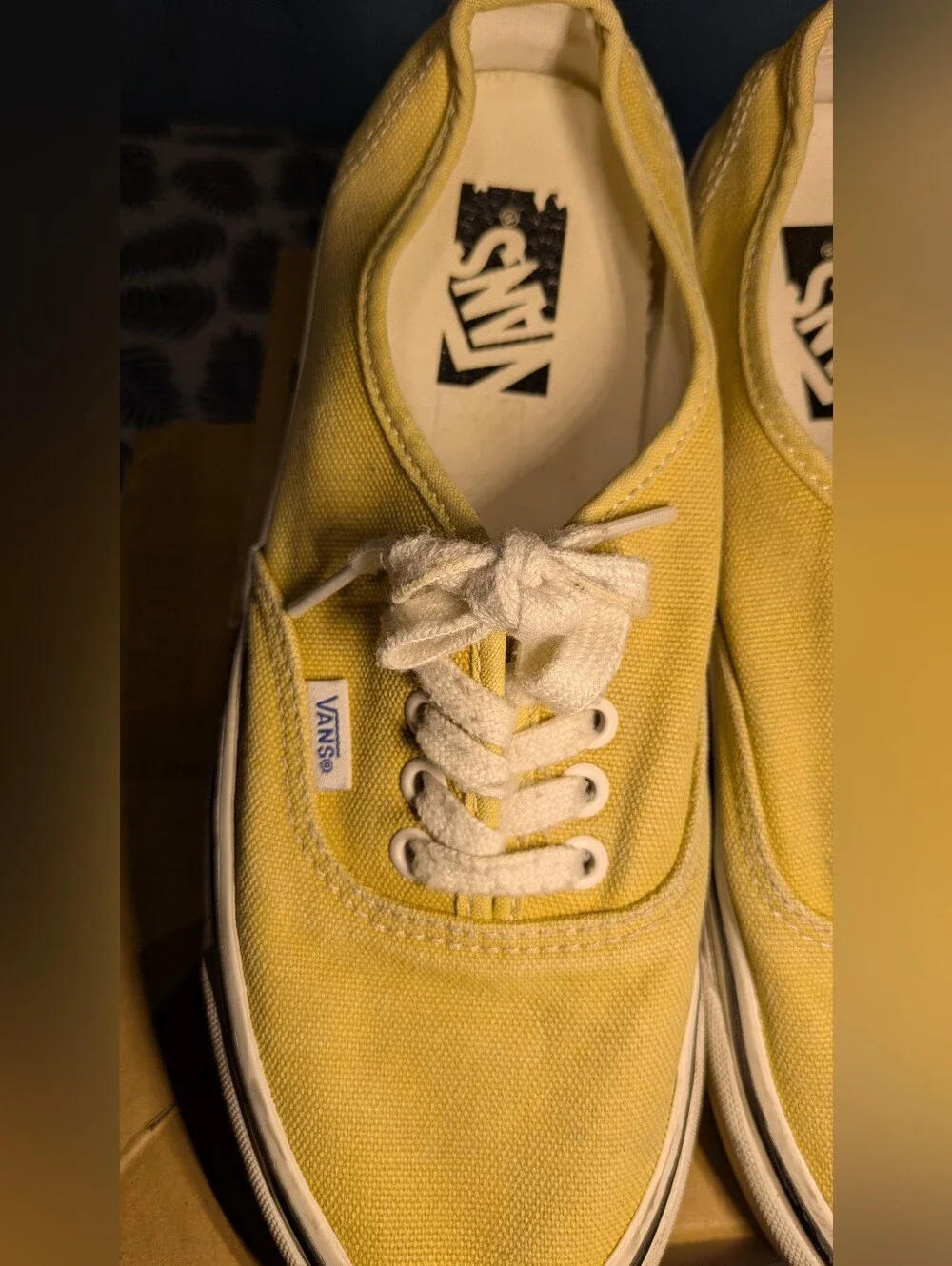 Vans Vault Yellow Canvas Low-Top Sneakers